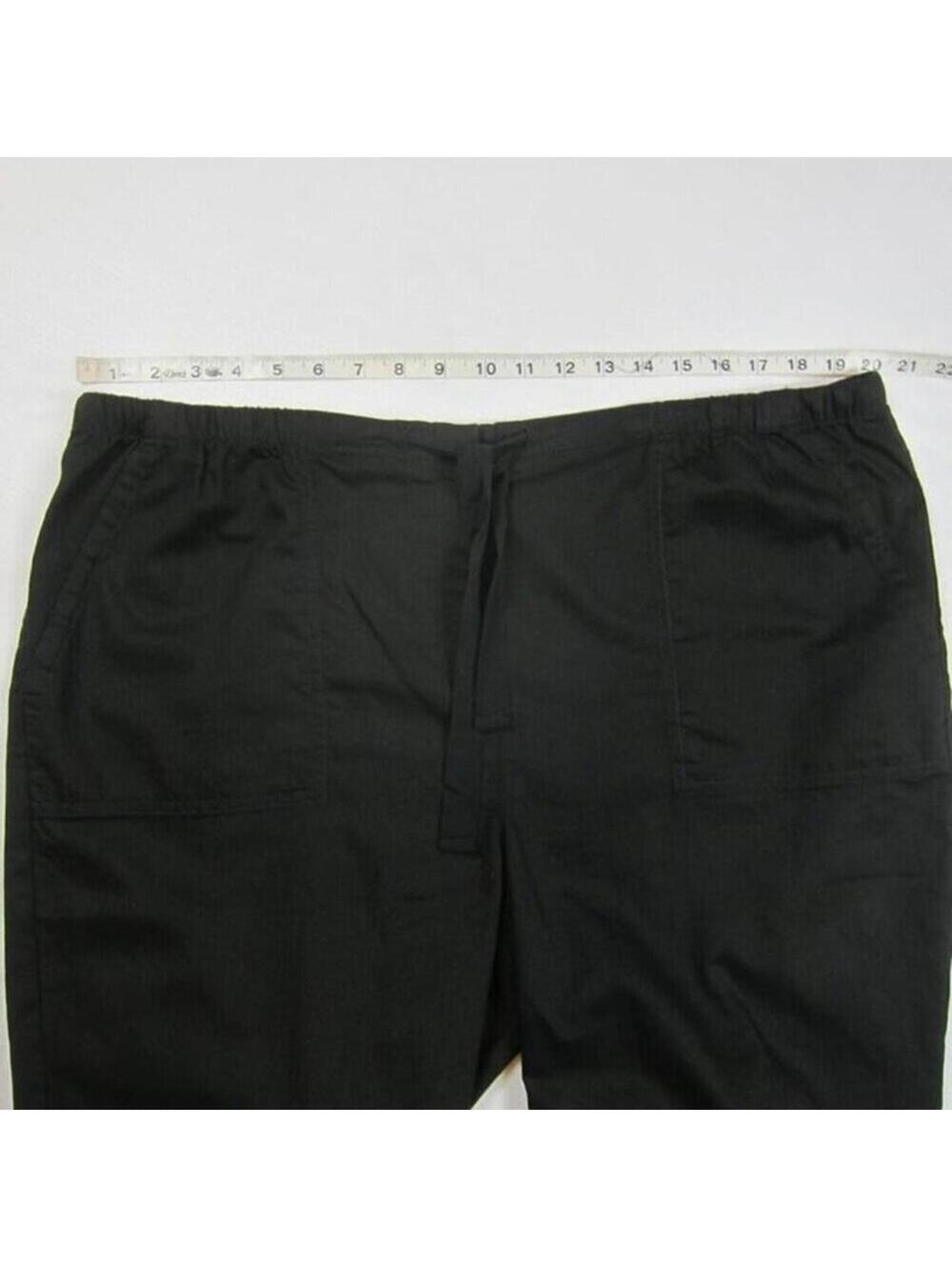 Eileen Fisher Womens XL Black Ankle Pants 100% Organic Cotton NEW WITH TAGS $178 - Picture 12 of 12